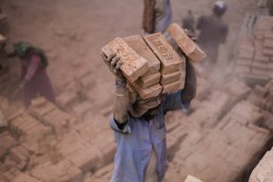 Bricks Carry Labourer
