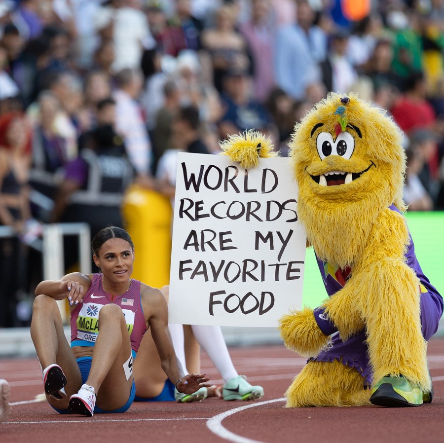 Sydney McLaughlin Mascot